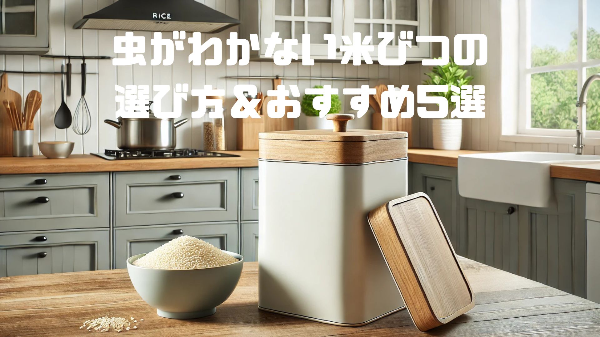 虫がわかない米びつの選び方＆おすすめ5選